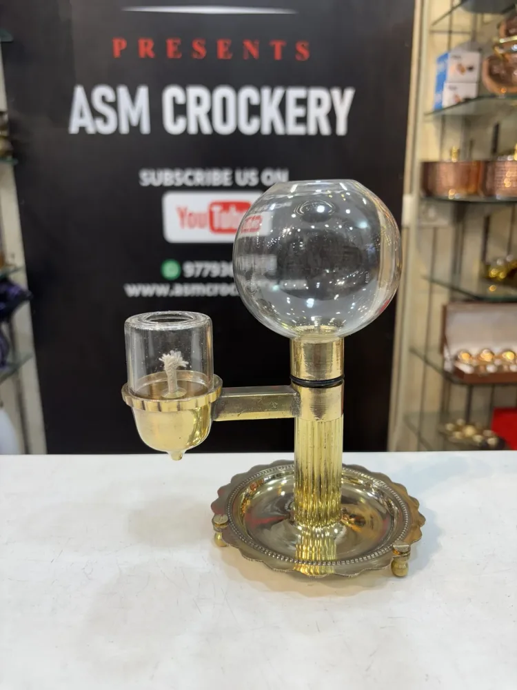 Akhand Diya with Oil Vessel