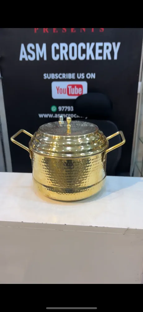 Brass, Peetal idli cooker with kalai