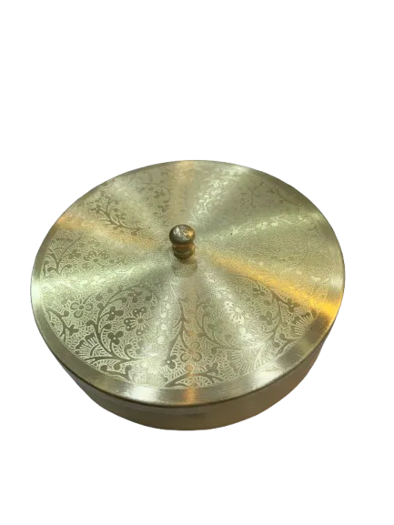 Small Brass Masala box/ Puja box 6 inches