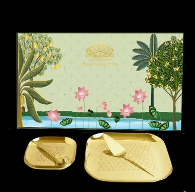 Ramson PVD Gold Snack set 14 pieces