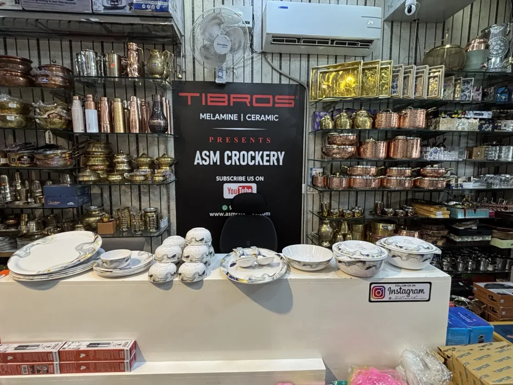 Tibros Melamine Dinner set 33 Pieces wavy