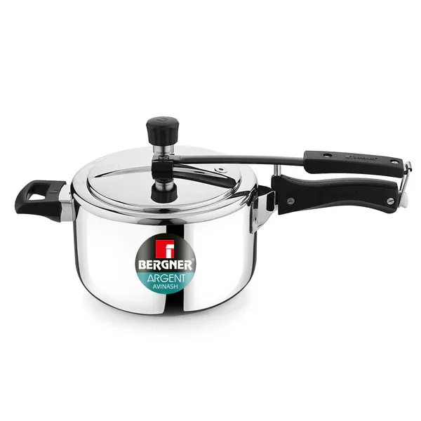 Bergner Avinash Inner Lid Tri-Ply Stainless Steel Inner Lid Pressure Cooker