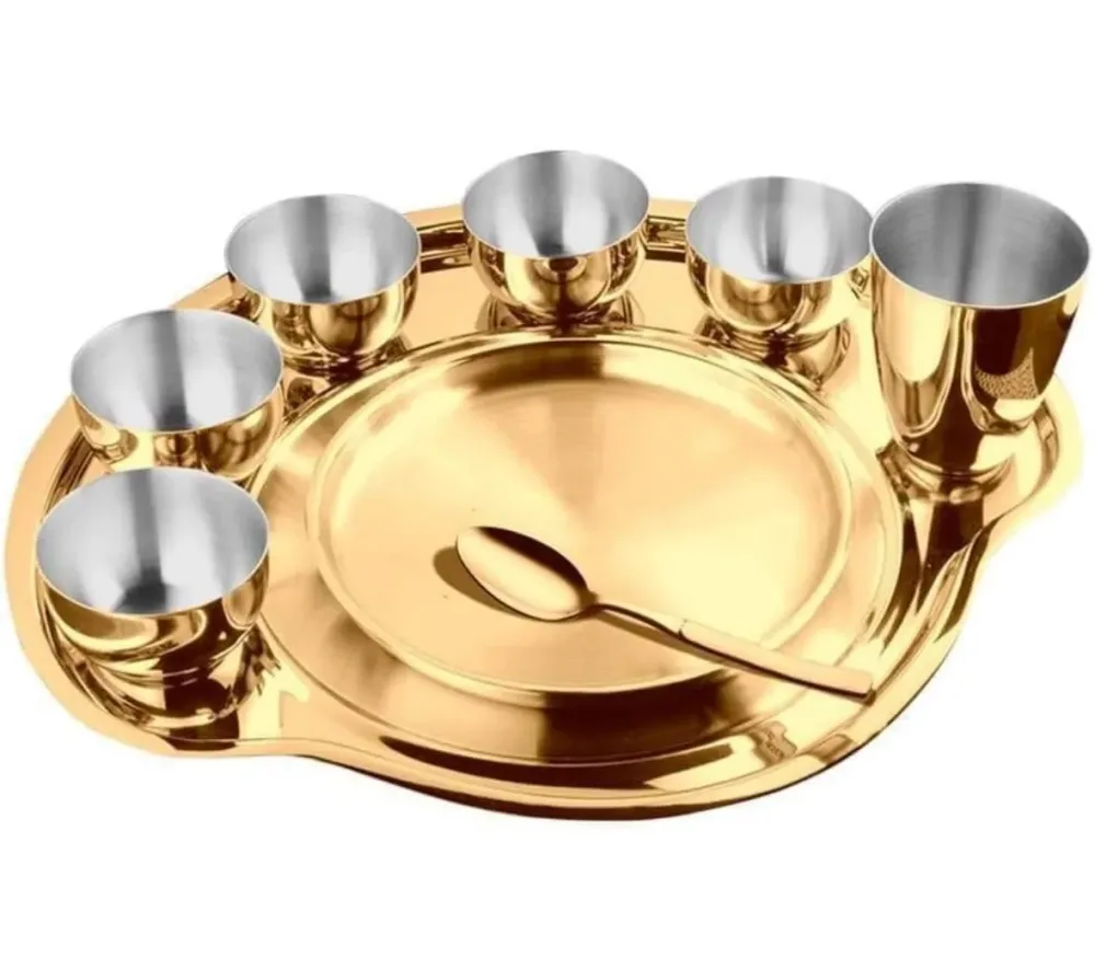 Shri and Sam Gold thali set