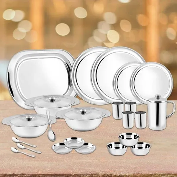 PNB Stainless Steel Dinner Set 51 pieces