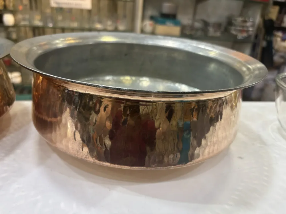 Copper Lagaan heavy weight for biryani, curries etc, lagan