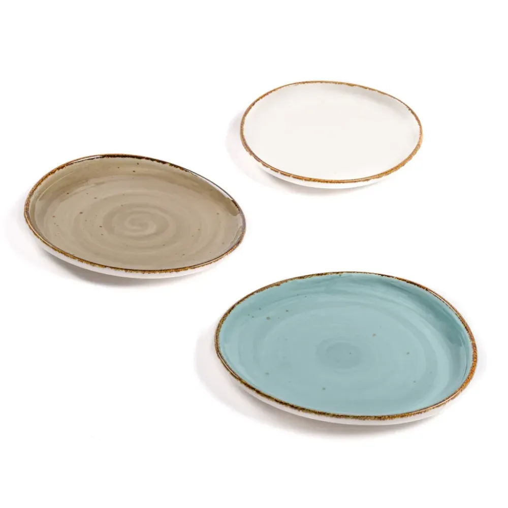 Rena Porcelain Snack Set Amalfi Ovate - Set of 3