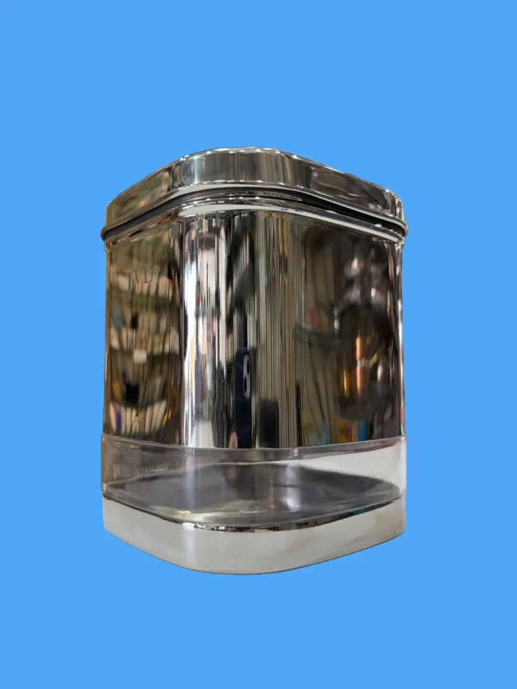 JVL Stainless Steel Airtight Containers with see thru bottom