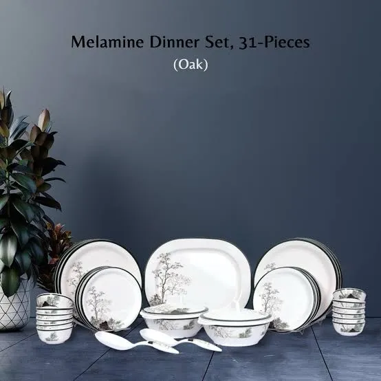 Stehlen 33 Pieces Melamine Dinner Set