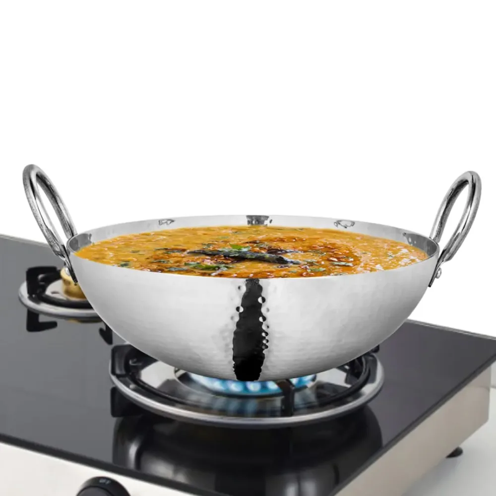 Shri and Sam Stainless Steel Hammered Kadhai