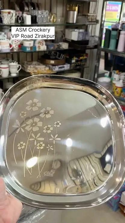 Global Stainless Steel Square Dinner Set 53 pieces