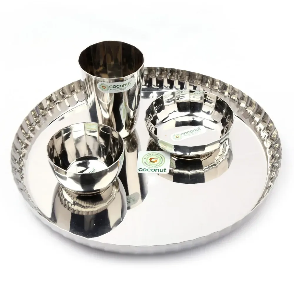 Coconut 51 pieces Citrus stainless steel dinner set