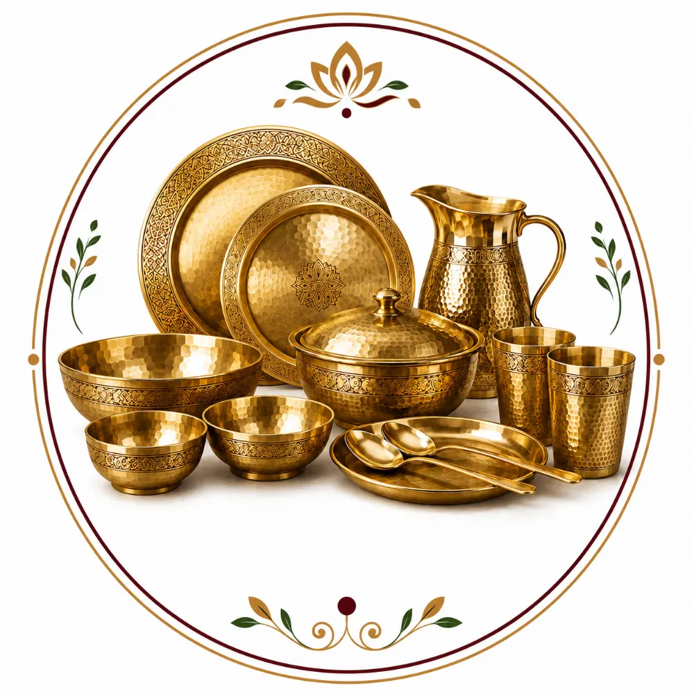 Brass Dinner set