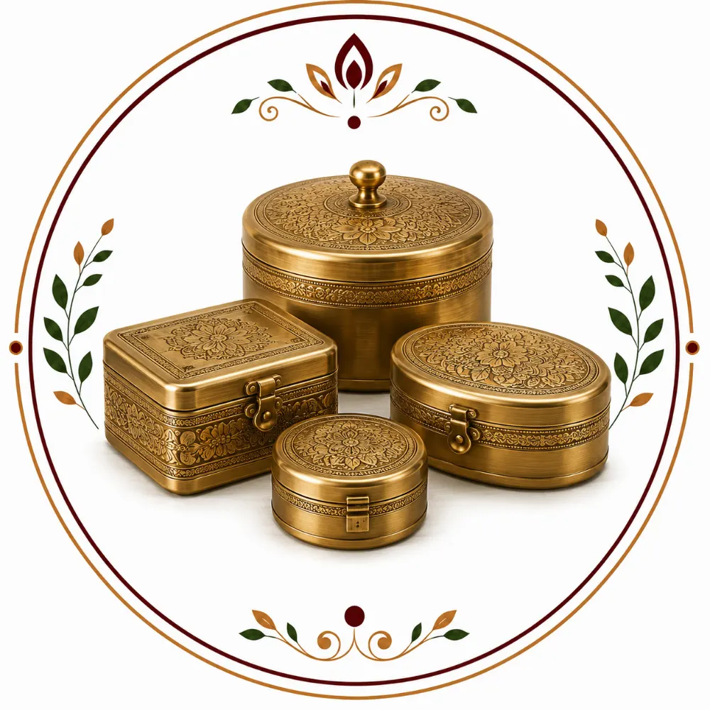 Brass Storage Boxes