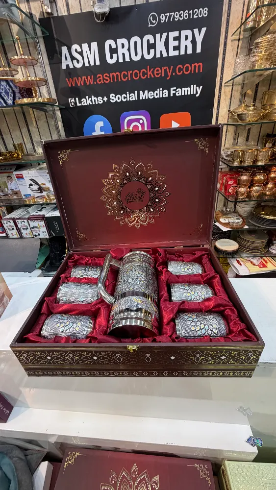 Global Peacock Lemon Set Stainless Steel with wooden box