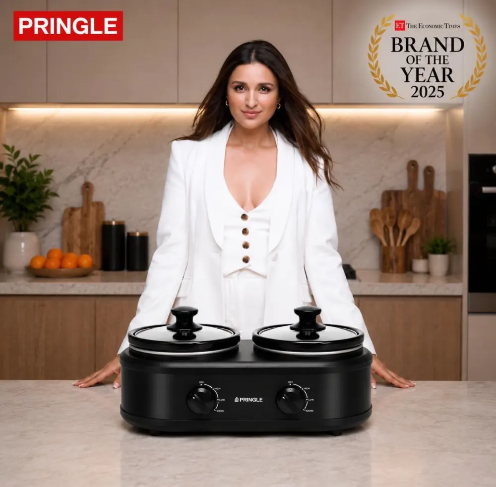 Pringle dual slow cooker Black