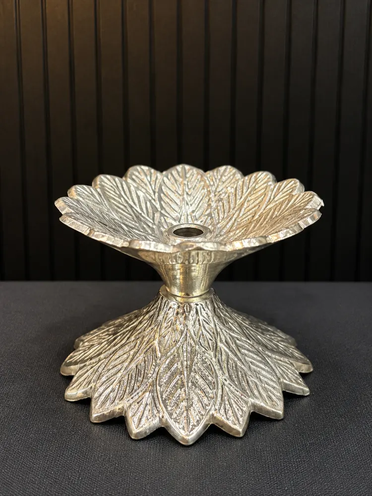 Brass Diya Silver Coated