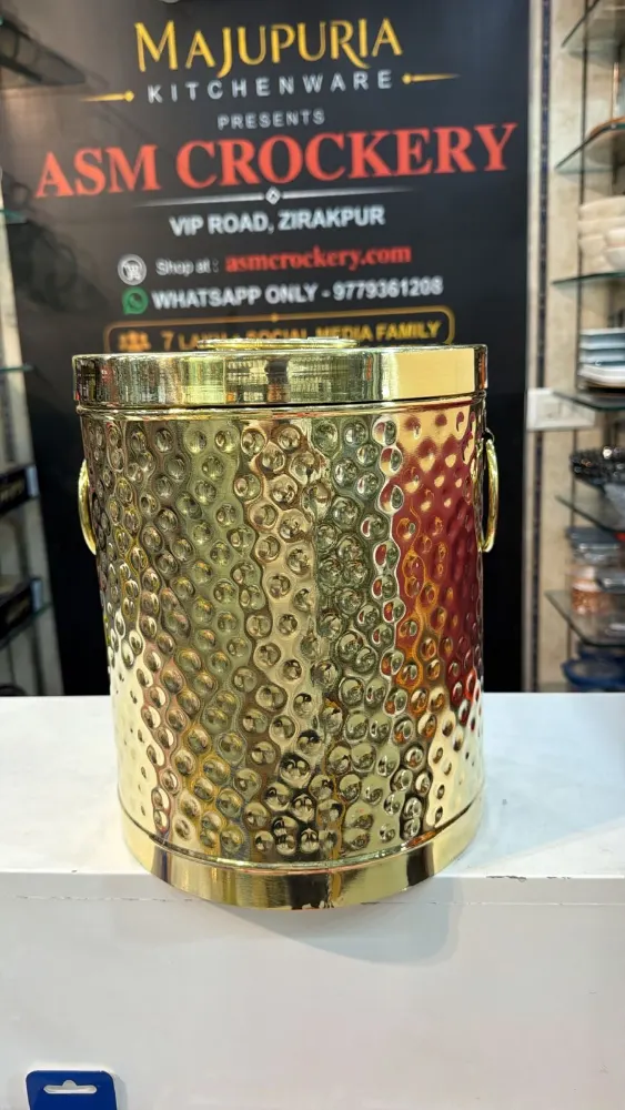 Hammered Pure Brass Pawali, Atta Drum