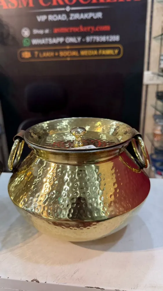 Brass Round Bottom Handi 