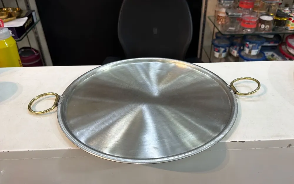 Majupuria Brass Dosa Tawa with Kalai 12 inch