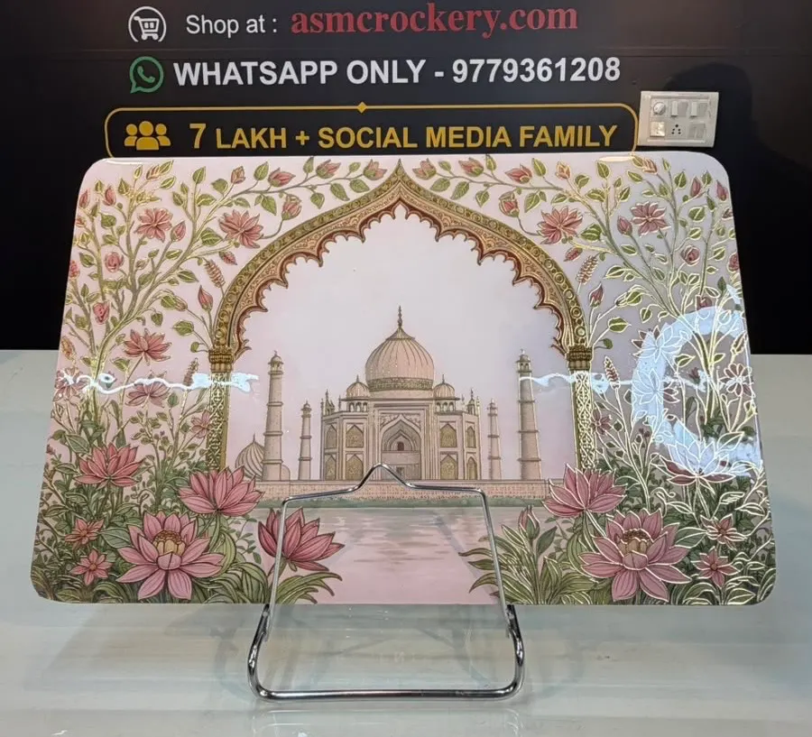 Taj Mahal Design Wooden Table Mat/ Pace Mats set of 6