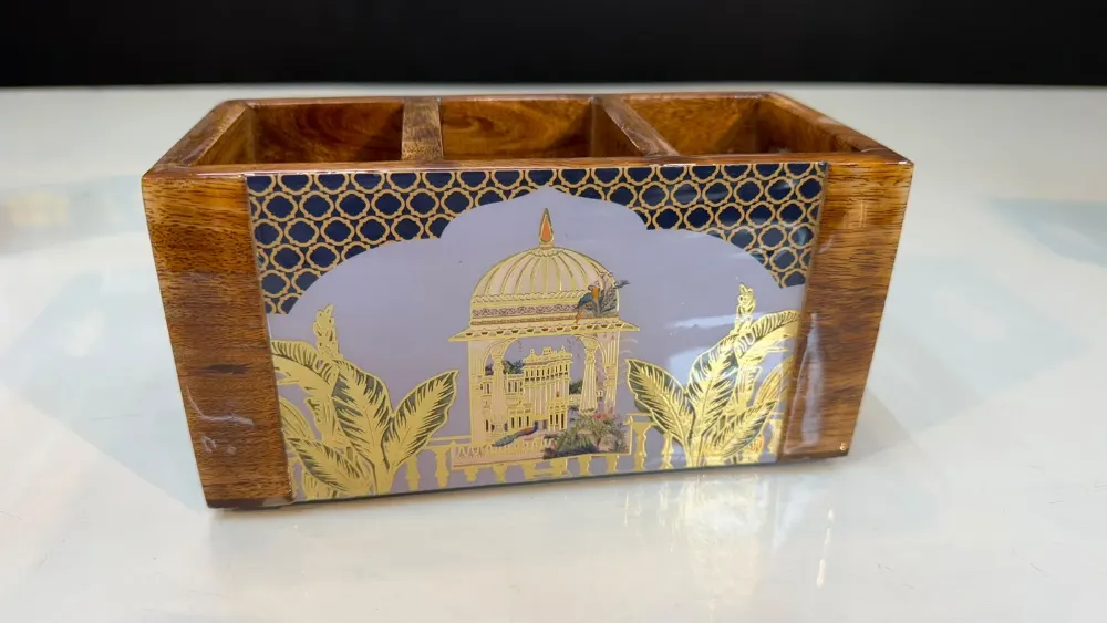 Wooden Cutlery Holder Heritage  Design